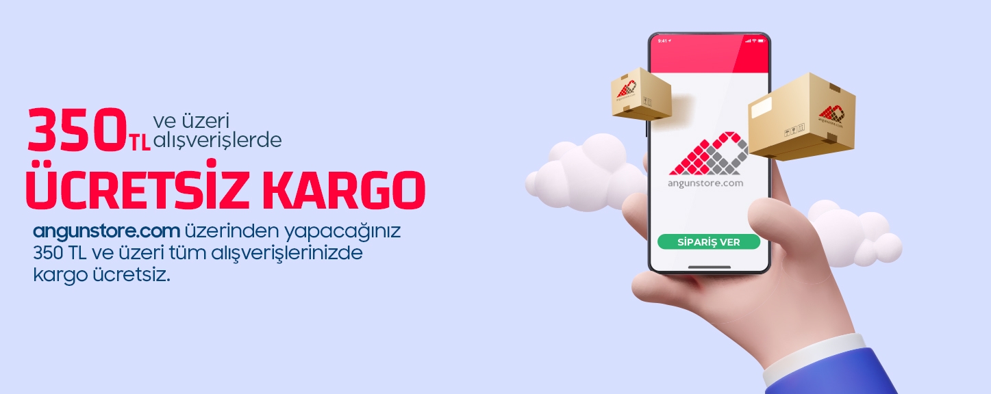 350 TL ve Üzeri Alışverişlerde Ücretsiz Kargo