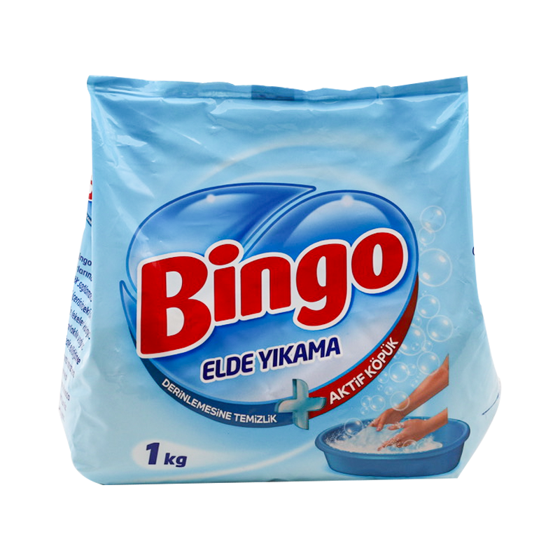 Bingo Elde Yıkama Toz Çamaşır Deterjanı 1 Kg - 1