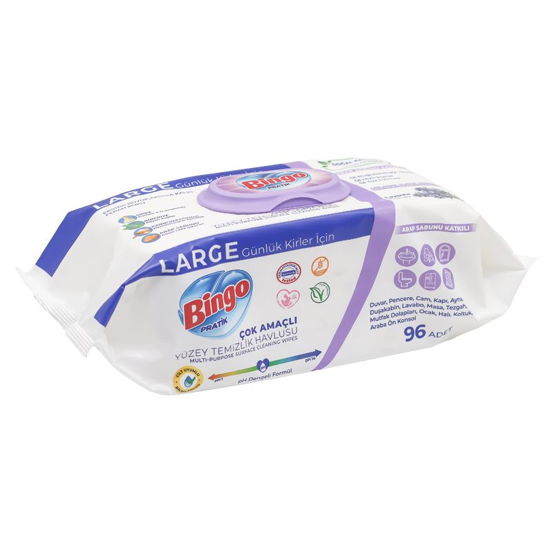 Bingo Pratik Large Yüzey Temizlik Havlusu Lavanta 96 Lı - 4