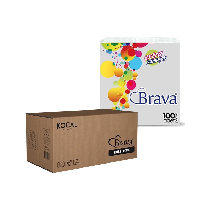 Brava Extra Peçete 100 Lü 24 Paket 30x30 Cm Koçal - 1