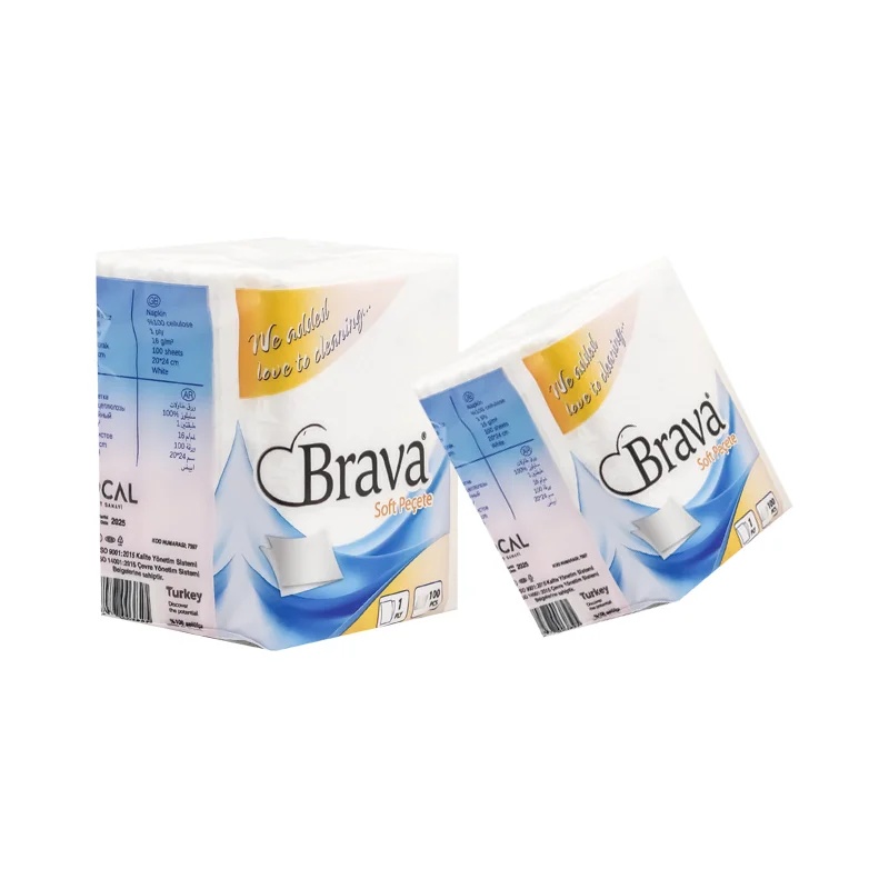 Brava Soft Peçete 100 Lü 32 Paket 20x24 Cm Koçal - 3
