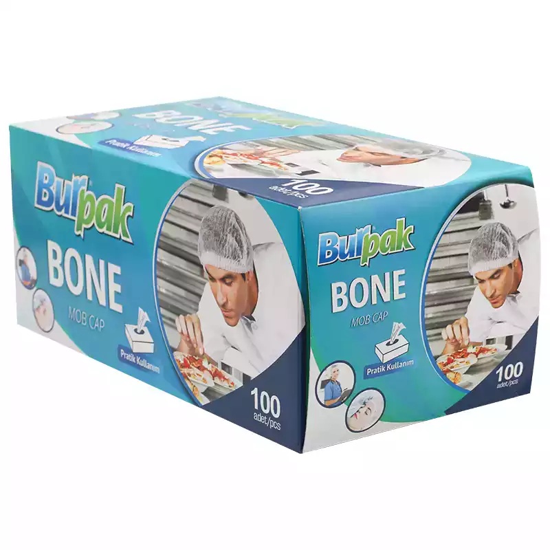 Burpak Tek Kullanımlık Bone Kutulu 100'lü - BURPAK (1)