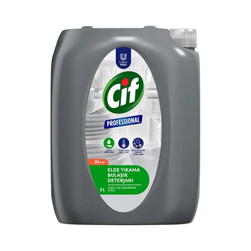 Cif Professional Bulaşık Deterjanı Elde Yıkama 5L - 5Kg U-Pro - 3