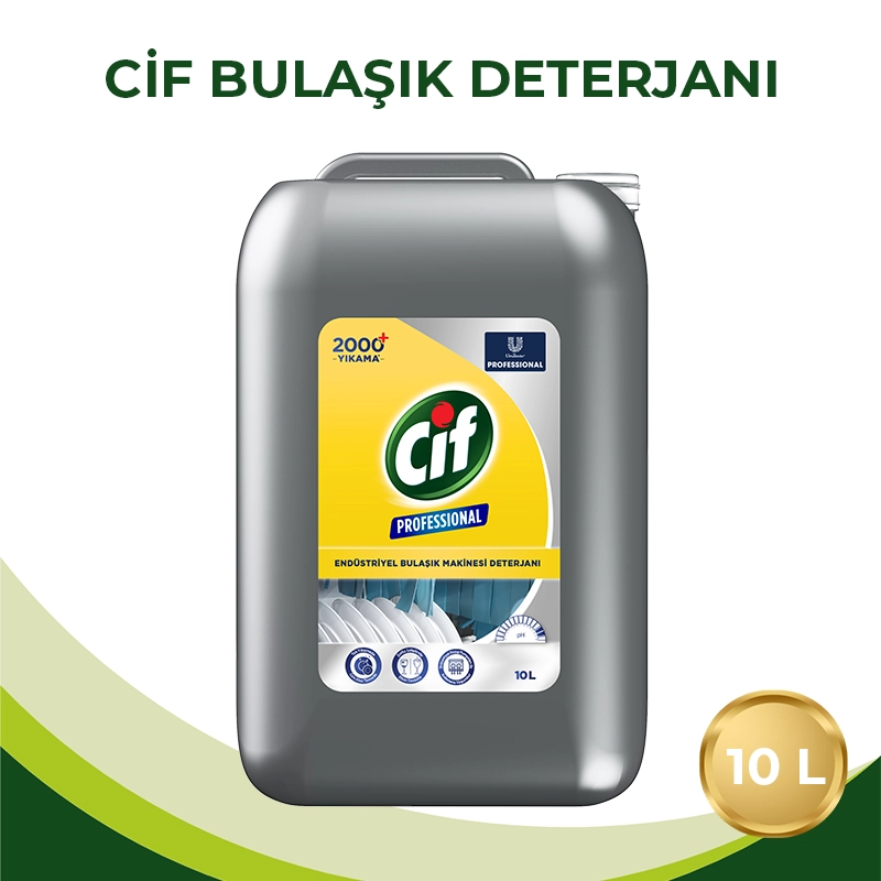 Cif Professional Endüstriyel Bulaşık Makinesi Deterjanı 10L - 2