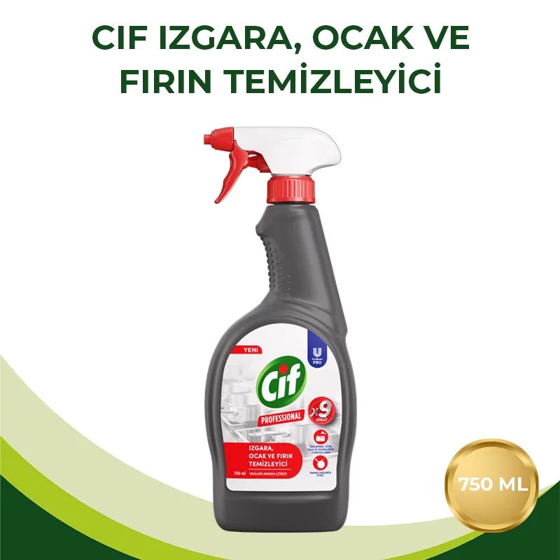 Cif Professional Fırın Ocak Izgara Temizleyici Sprey 750 ML - 2