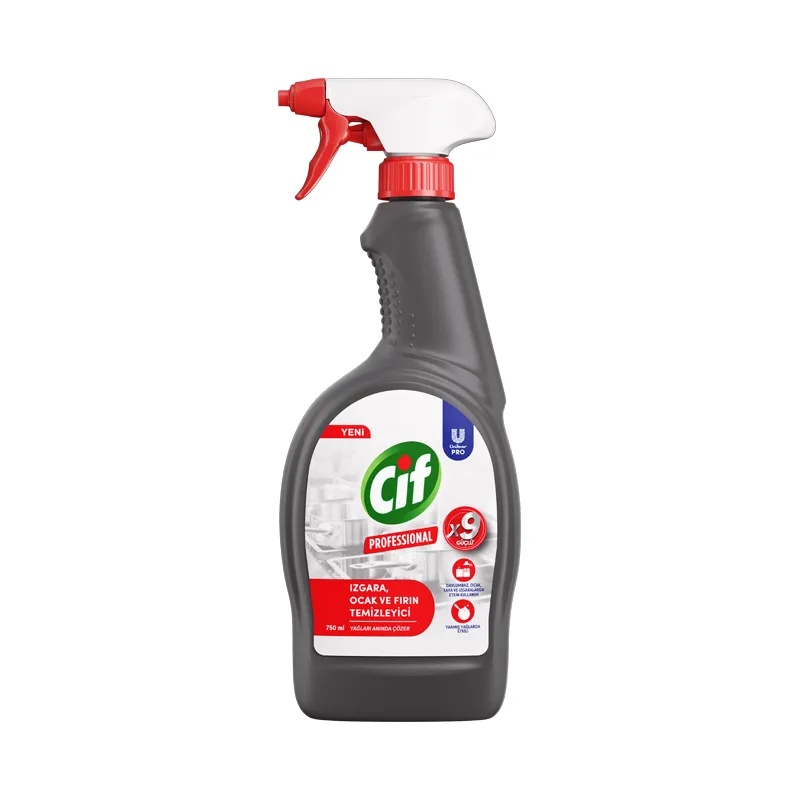 Cif Professional Fırın Ocak Izgara Temizleyici Sprey 750 ML - 3