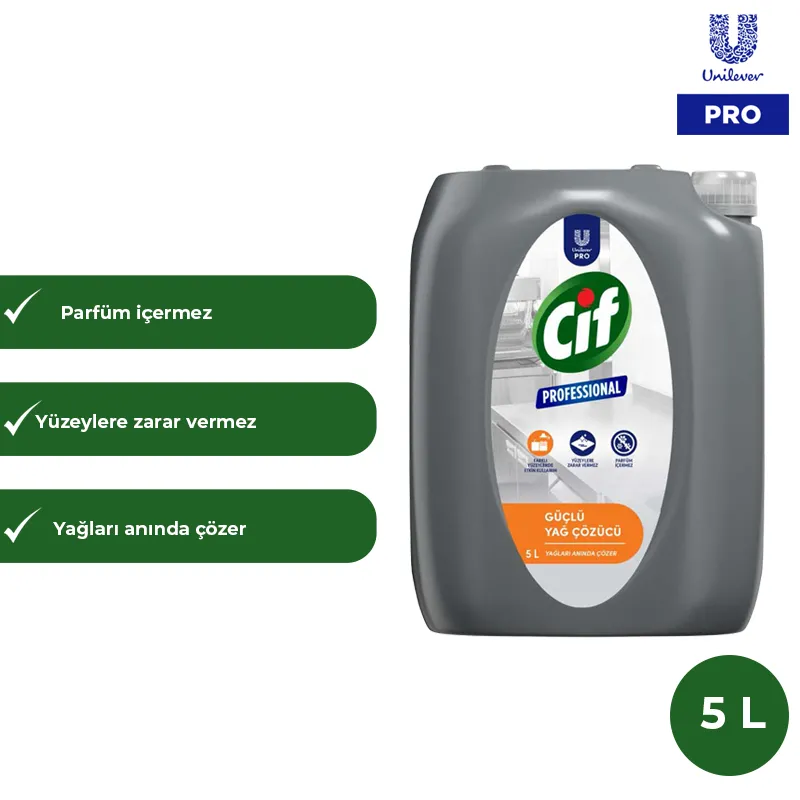 Cif Professional Güçlü Yağ Çözücü 5 Litre - 1