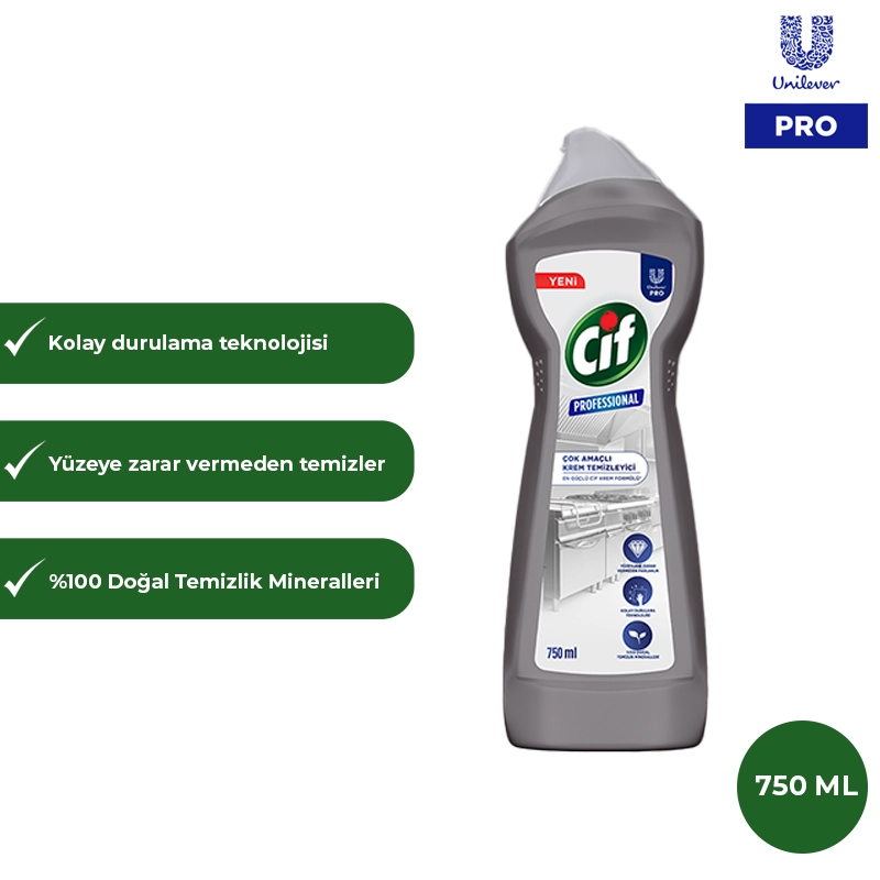 Cif Professional Krem Temizleyici 750 Ml - 1