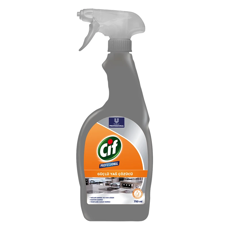 Cif Sprey Professional Güçlü Yağ Çözücü Sprey 750 ML - 3