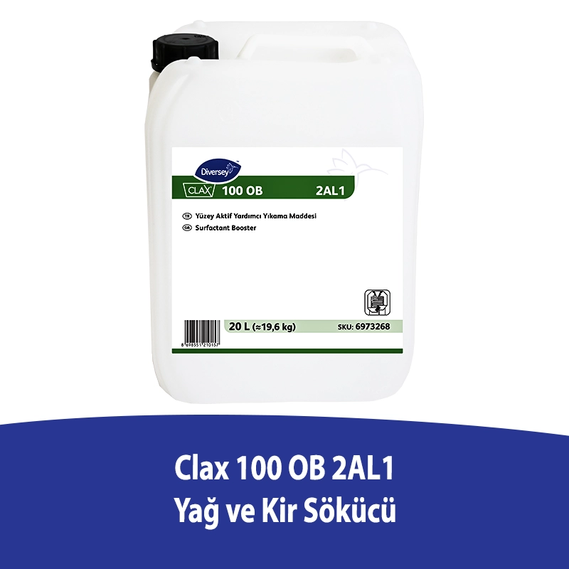 Diversey Clax 100 OB 2AL1 Optik Parlatıcı İlave Yağ ve Kir Sökücü 20 L - 1