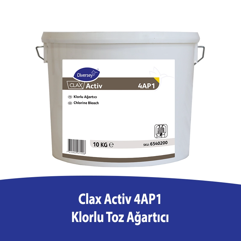 Diversey Clax Activ 4AP1 Klorlu Toz Ağartıcı 10 Kg - 1