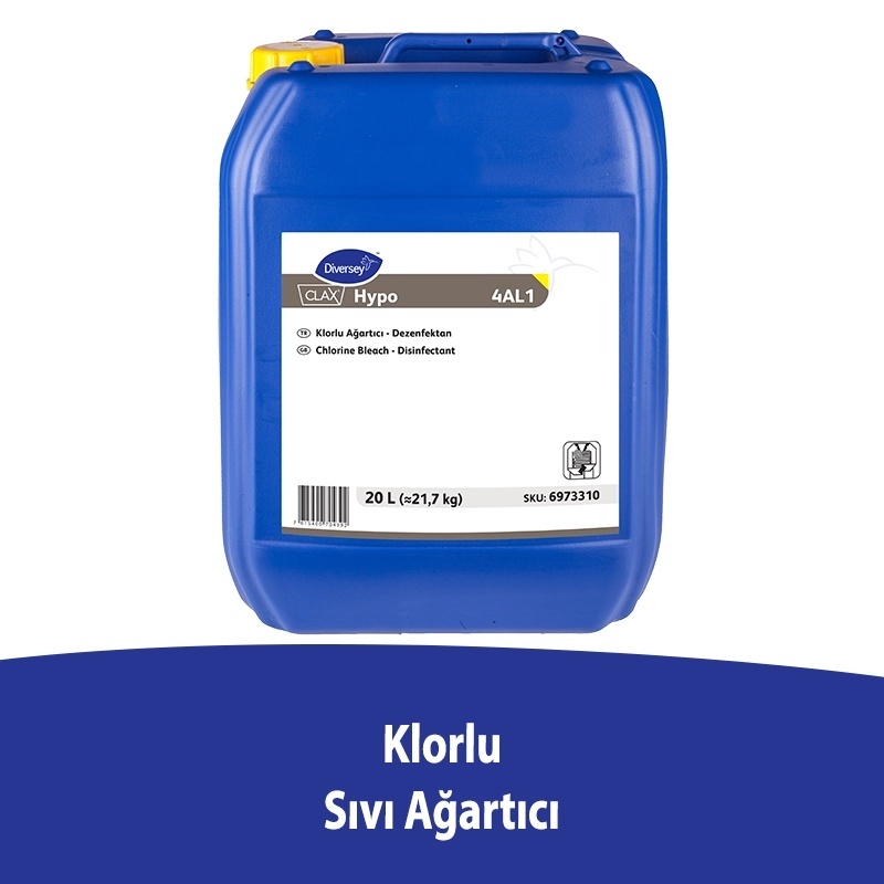 Diversey Clax Hypo 4AL1 Klorlu Sıvı Ağartıcı 20 L - DIVERSEY
