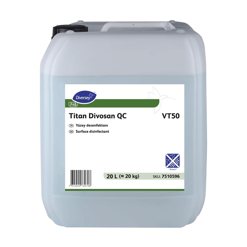 Diversey Divosan QC VT50 Açık Alan Yüzey Dezenfektanı 20L - 3