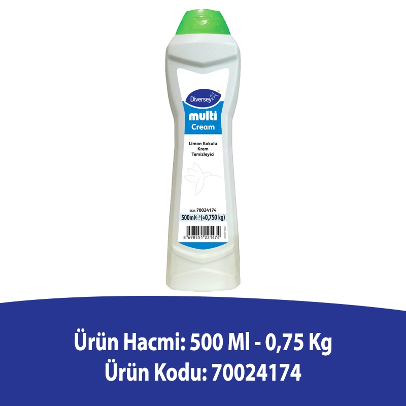 Diversey Multi Cream Limon Kokulu Krem Temizleyici 500 Ml - 2