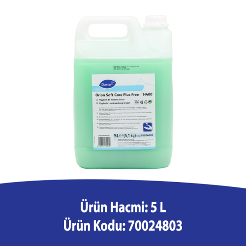 Diversey Orion Soft Care Plus Free Yeşil Sedefli El Yıkama Sıvısı 5 L - 2