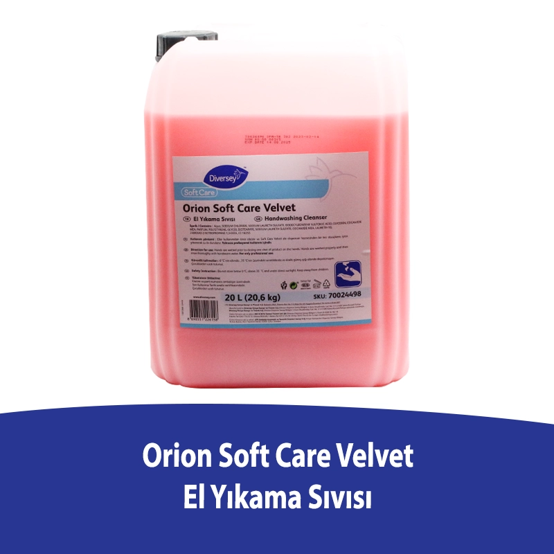 Diversey Orion Soft Care Velvet 20 L El Yıkama Sıvısı - 1