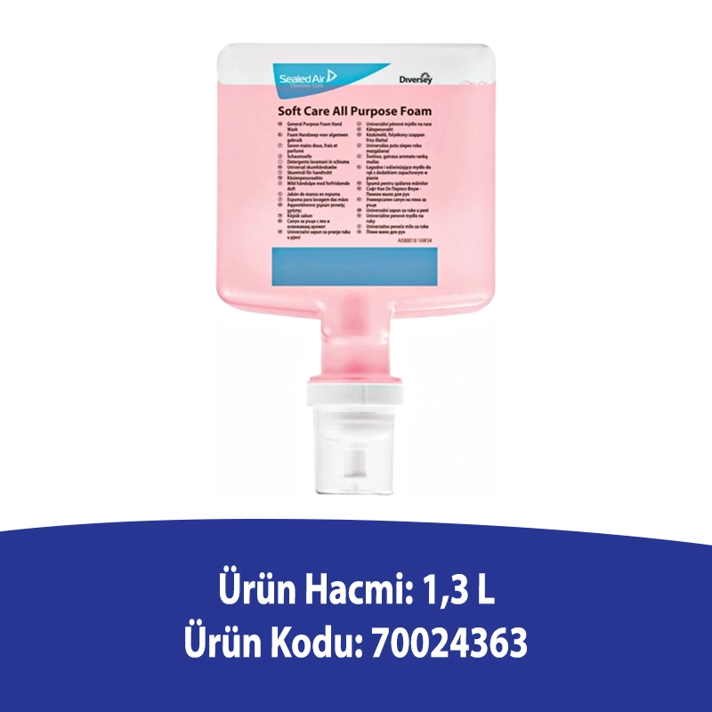 Diversey Soft Care All Purpose Foam Kartuş Köpük Sabun 1,3L - 2