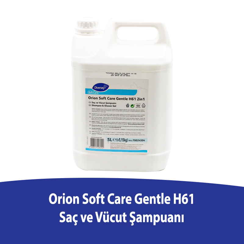 Diversey Soft Care Gentle Saç ve Vücut Şampuanı 5 L - 1