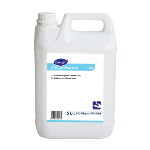 Diversey Soft Care Plus Free H43 Antibakteriyel El Yıkama Sıvısı 5L - 3