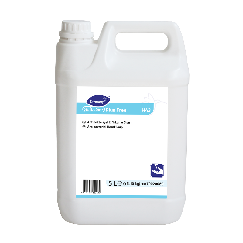 Diversey Soft Care Plus Free H43 Antibakteriyel El Yıkama Sıvısı 5L - 3