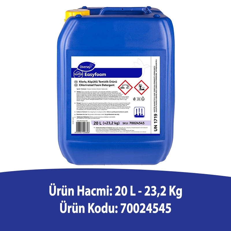 Diversey Suma Easyfoam Klorlu Köpük Deterjan 20L - 2