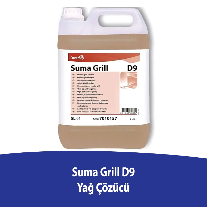 Diversey Suma Grill D9 Yağ Çözücü 5 L - 1