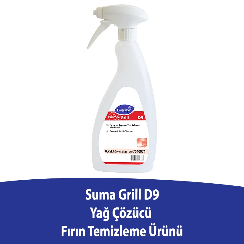 Diversey Suma Grill D9 Yağ Çözücü 750 Ml - 1