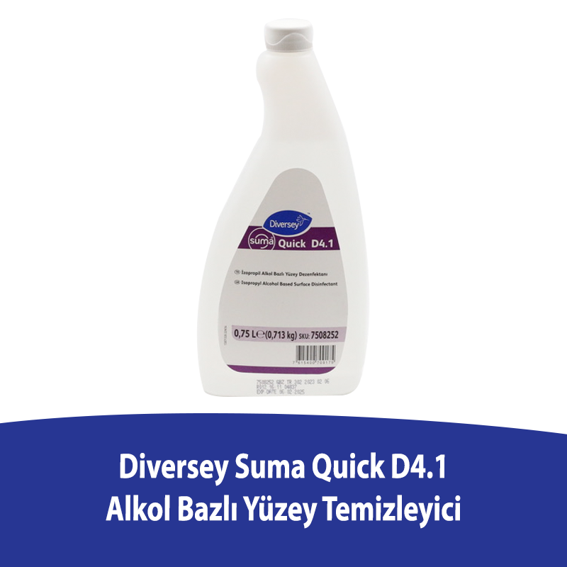 Diversey Suma Quick D4.1 Alkol Bazlı Yüzey Temizleyici - 1