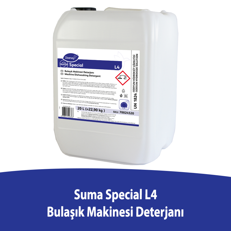 Diversey Suma Special L4 Bulaşık Makinesi Deterjanı 20 L - 1