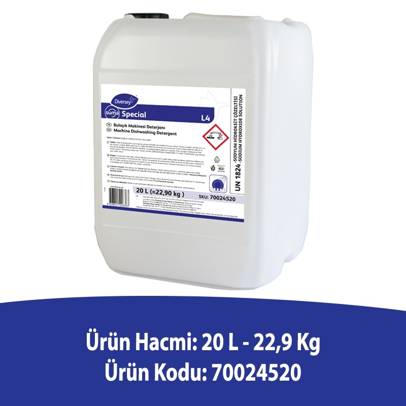 Diversey Suma Special L4 Bulaşık Makinesi Deterjanı 20 L - DIVERSEY (1)