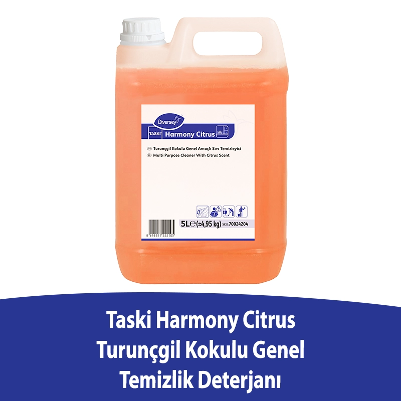 Diversey Taski Harmony Citrus Genel Temizlik Deterjanı 5 L - 1