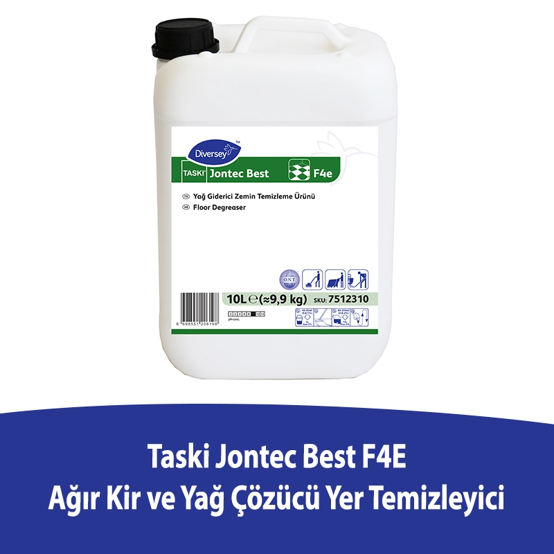 Diversey Taski Jontec Best F4e Ağır Kir ve Yağ Çözücü Yer Temizleyici 10L - 1