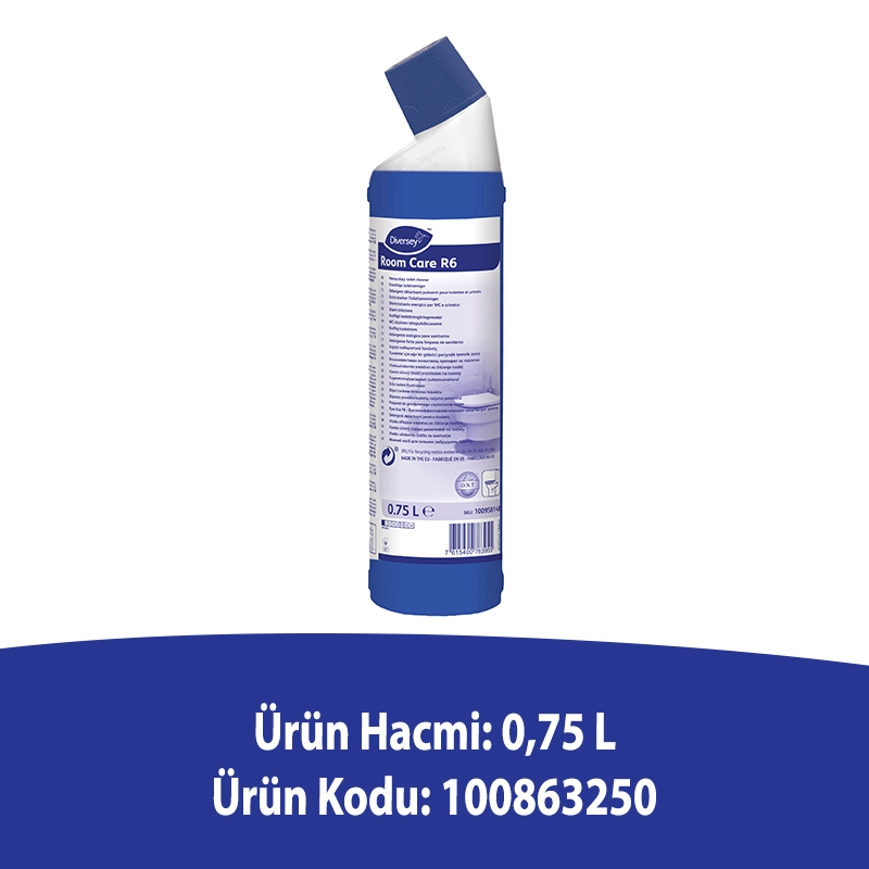 Diversey Taski Room Care R6 Ağır Kirler İçin Klozet Temizlik Ürünü 750 ML - 2