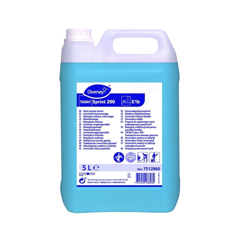 Diversey Taski Sprint 200 E1B Genel Amaçlı Yüzey Temizlik Ürünü 5 L - 4,95 Kg - 1