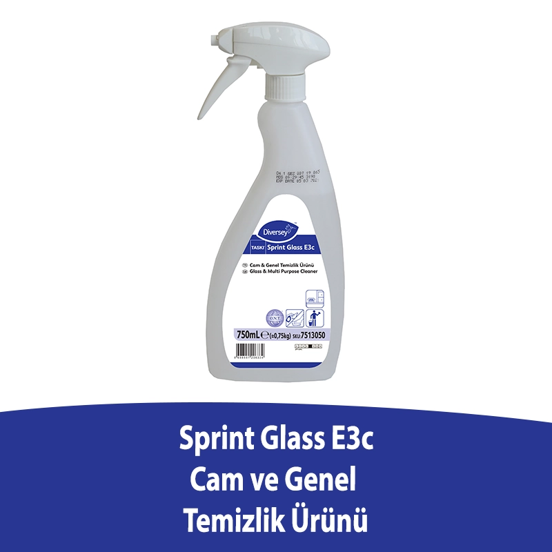 Diversey Taski Sprint Glass E3C Cam Temizleme Ürünü 750 ML - 1