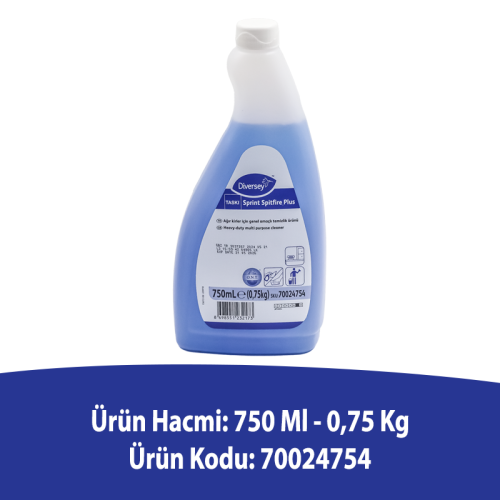 Diversey Taski Sprint Spitfire Spray E5C Genel Temizlik Ürünü 750 Ml - 2