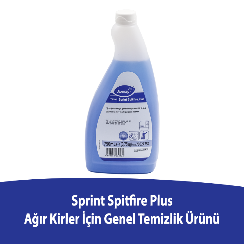 Diversey Taski Sprint Spitfire Spray E5C Genel Temizlik Ürünü 750 Ml - 1