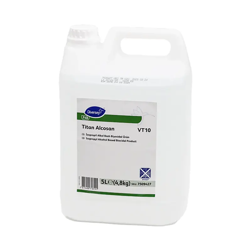 Diversey Titan Alcosan VT10 Yüzey Dezenfektanı Biyosidal Ürün 5L/ 4,8 Kg - 3