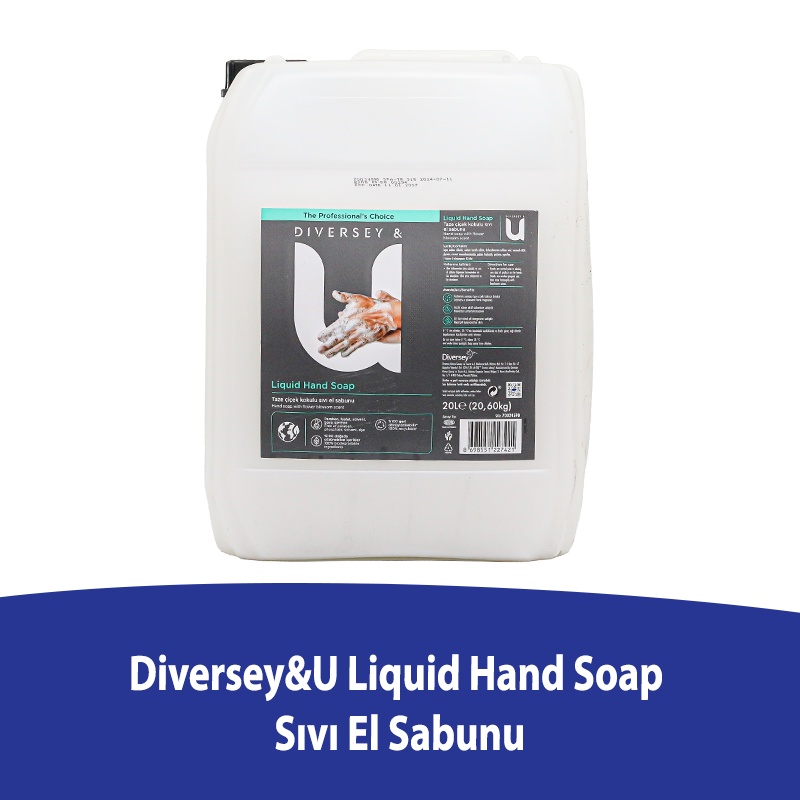 Diversey & U Liquid Hand Soap Sıvı El Sabunu 20 Litre - 1