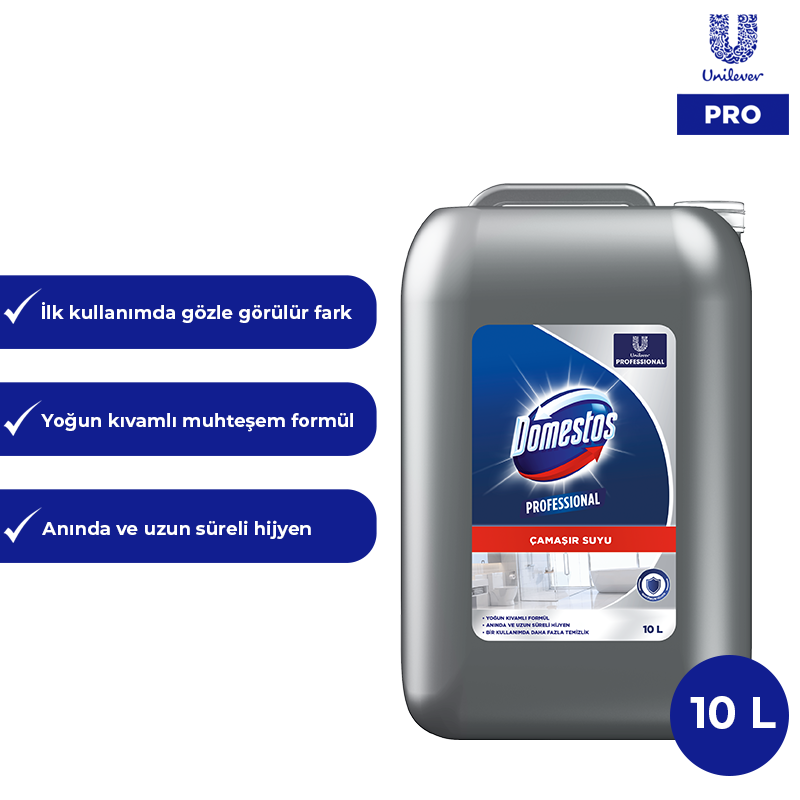 Domestos Professional Ultra Yoğun Kıvamlı Çamaşır Suyu 10 L U Pro - 1