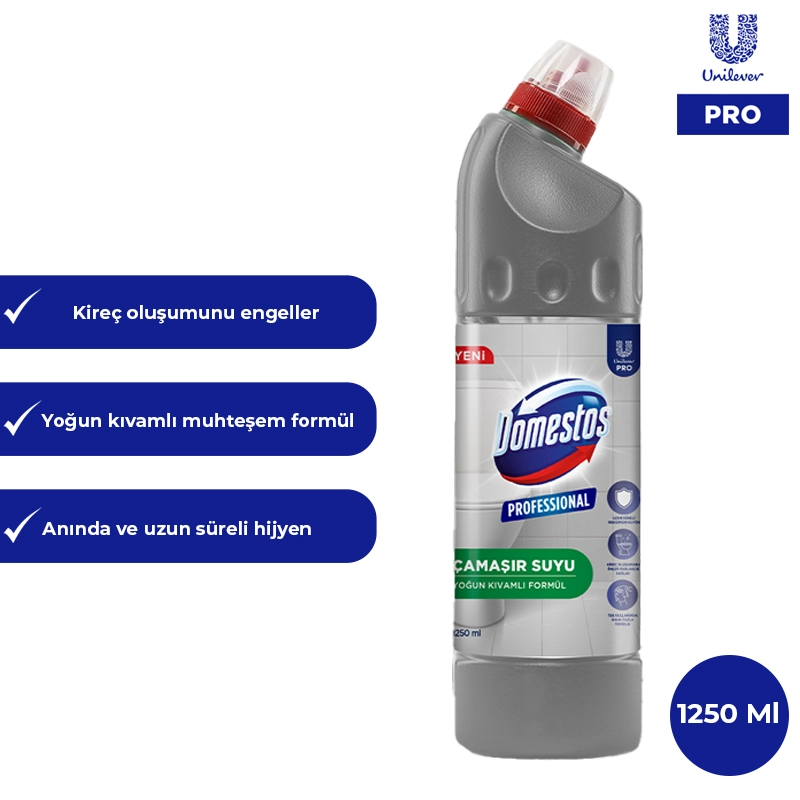 Domestos Professional Yoğun Kıvamlı Çamaşır Suyu 1250 Ml U-Pro - 1