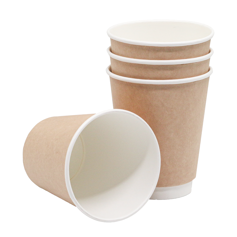 Double Wall 8 Oz Kraft Karton Bardak 500 Lü - 1