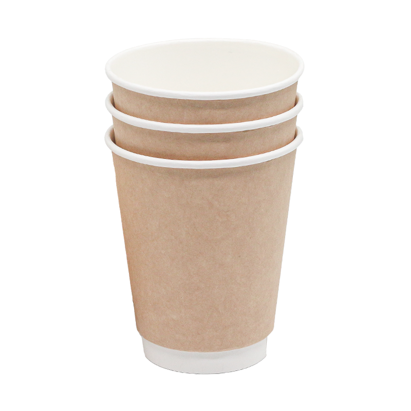 Double Wall 8 Oz Kraft Karton Bardak 500 Lü - 4