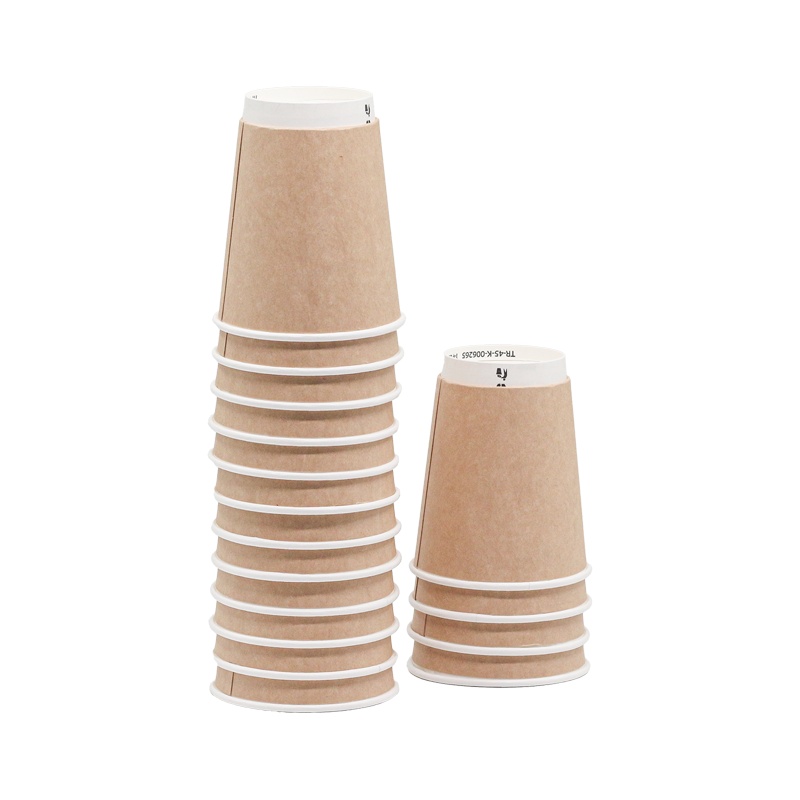 Double Wall Karton Bardak 8 Oz Kraft Karton Bardak 500 Lü - 2