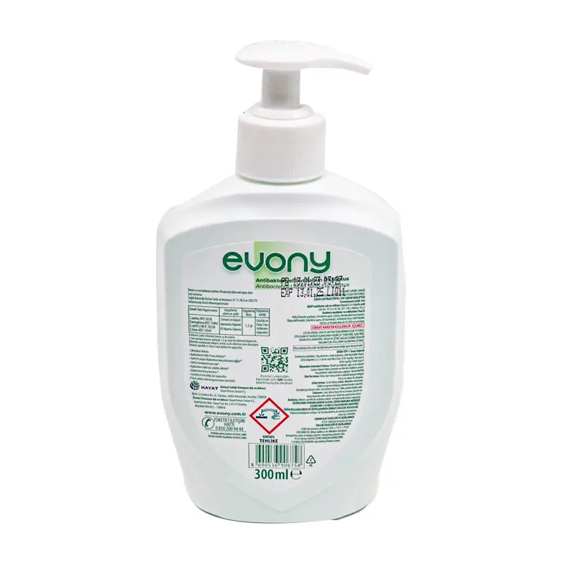 Evony Antibakteriyel Sıvı Sabun Okaliptus 300 Ml - 3