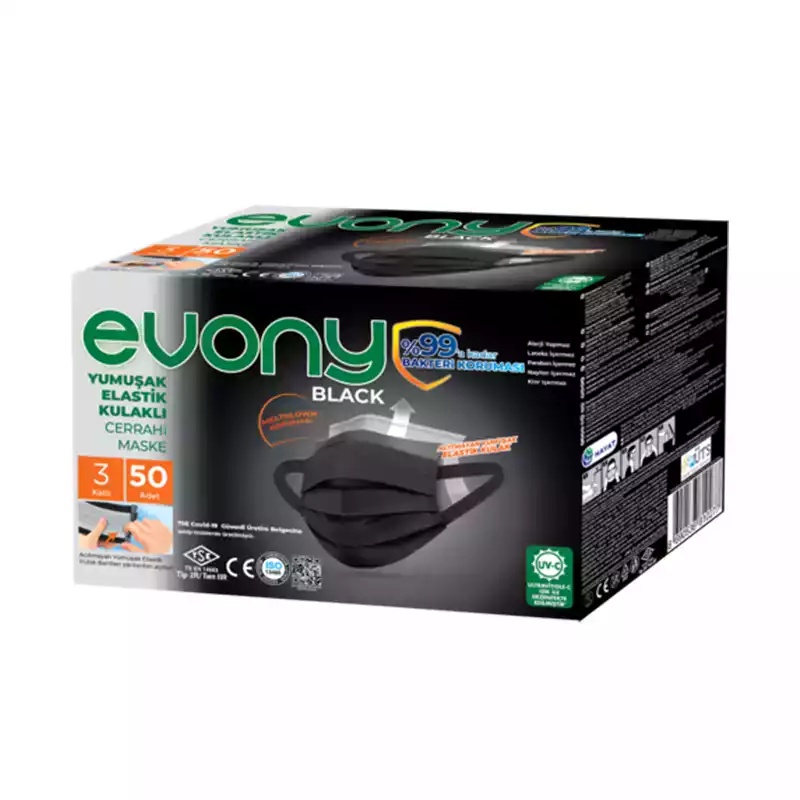 Evony Maske Siyah 50'li - Focus