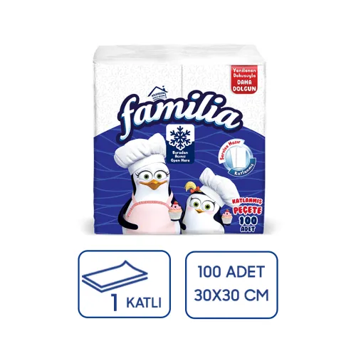 Familia Garson Katlama Peçete 1/8 100Lü 24 Paket - 1