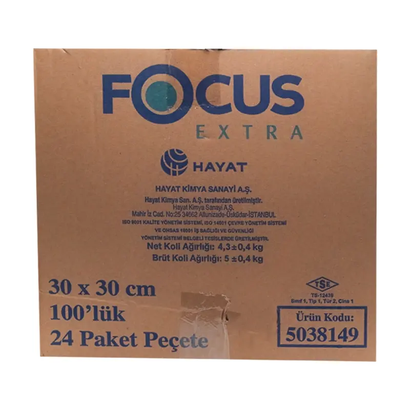 Focus Extra 30x30cm Kağıt Peçete 100Lü 24 Paket - 4