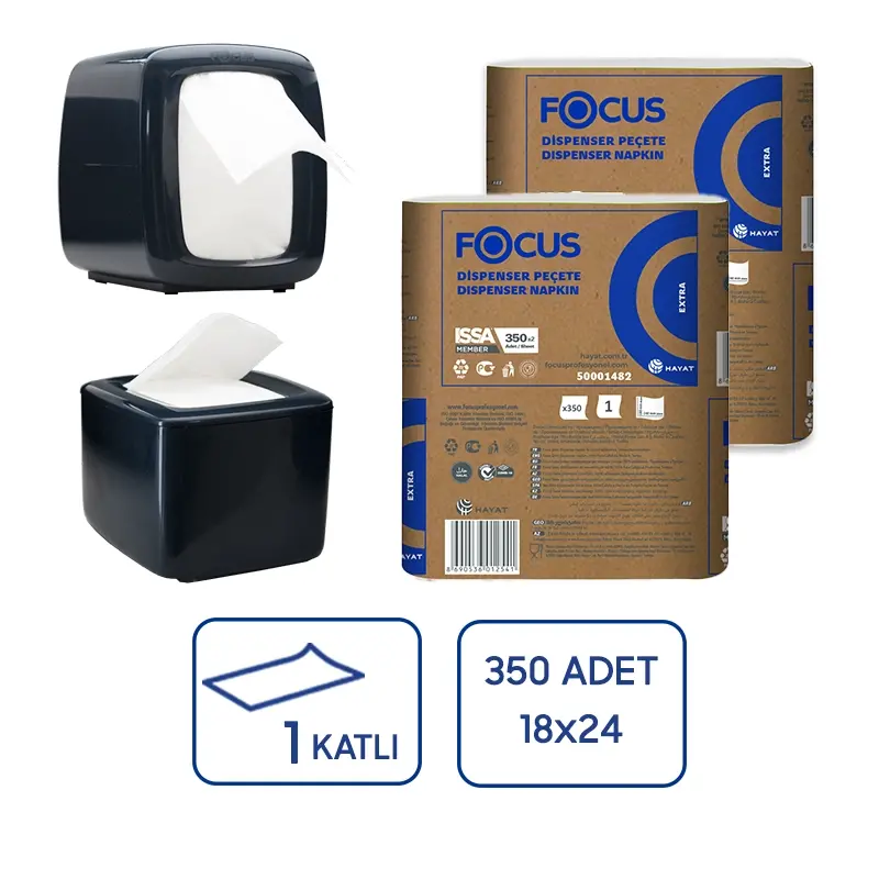 Focus Extra Dispenser Peçetesi 350li 12 Paket - 1