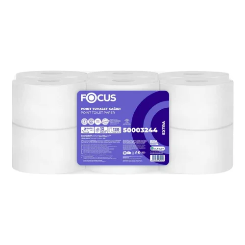 Focus Extra İçten Çekmeli Tuvalet Kağıdı 12li 120 Mt Yeni - 2